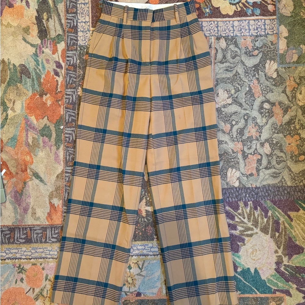 Aritzia Effortless Pant - Plaid Wool